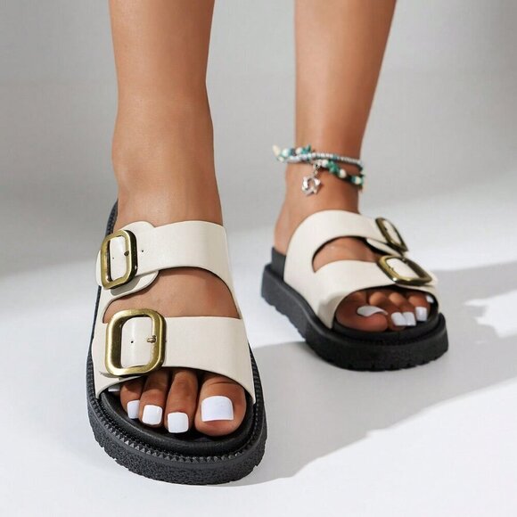 Fashionable Women's casual buckled detailed Sandals - Picture 3 of 5